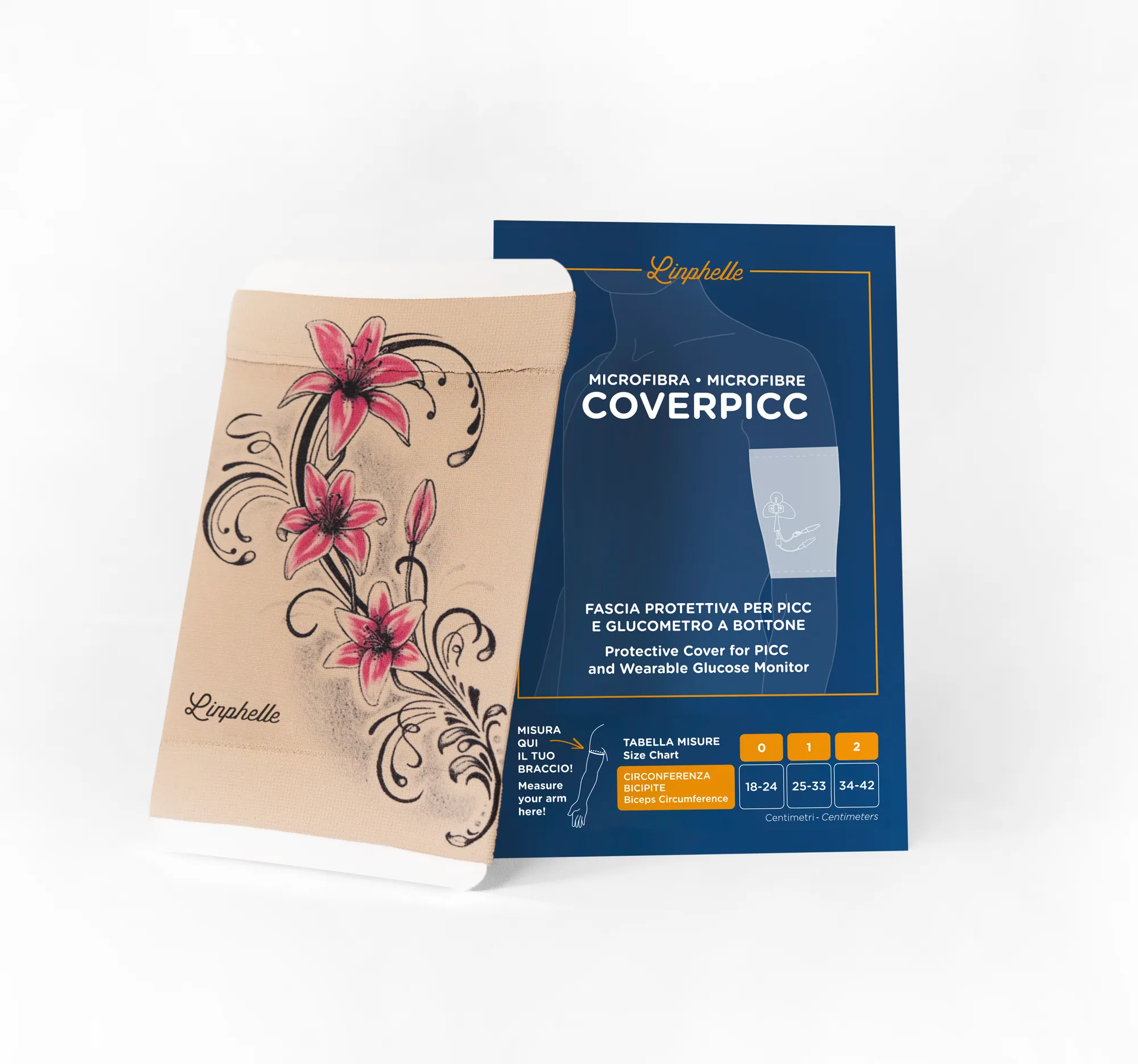 Coverpicc Microfibra Hibiscus con la sua confezione
